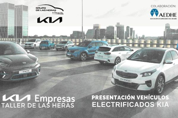 AEDHE acoge la Presentación de Vehículos Electrificados KIA. Concesionario Taller de las Heras