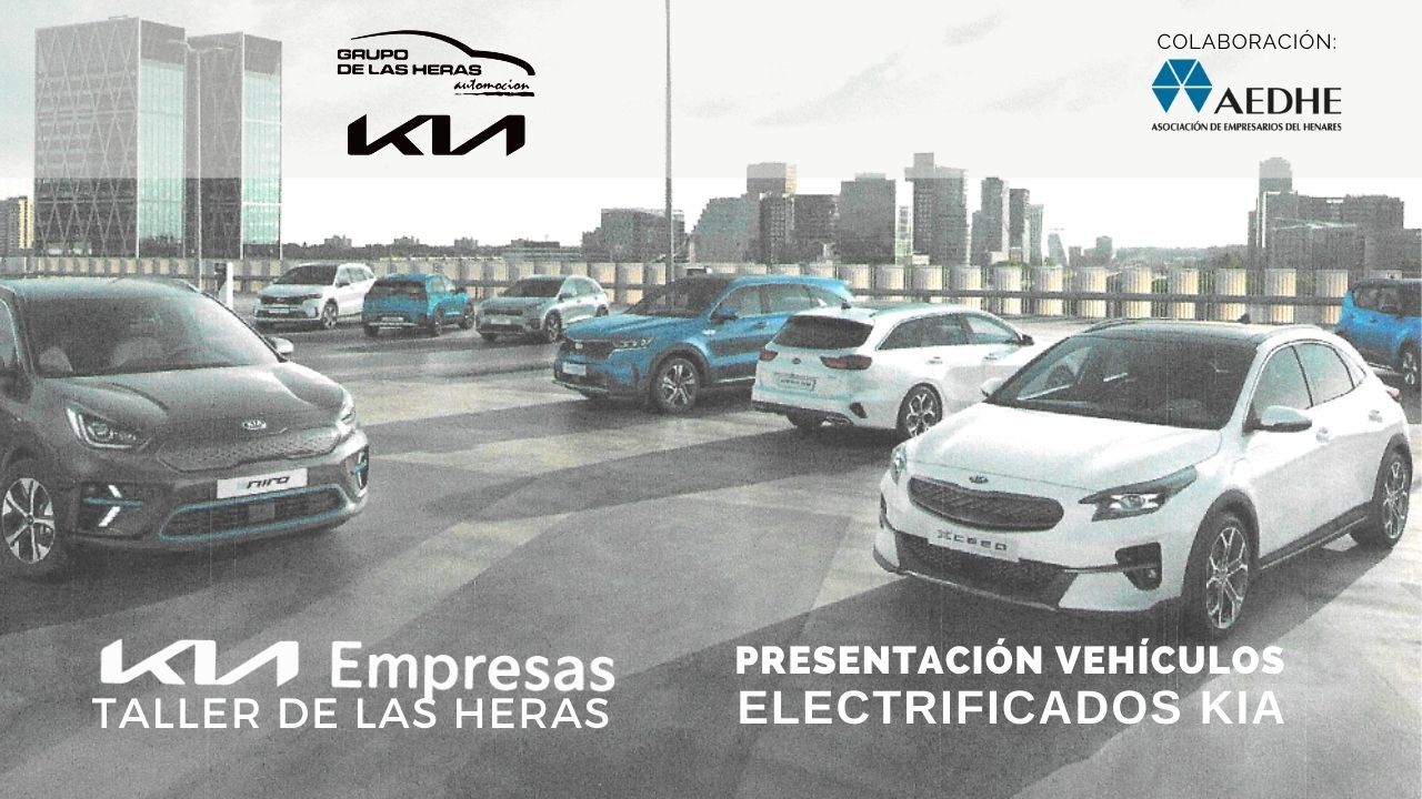 AEDHE acoge la Presentación de Vehículos Electrificados KIA. Concesionario Taller de las Heras