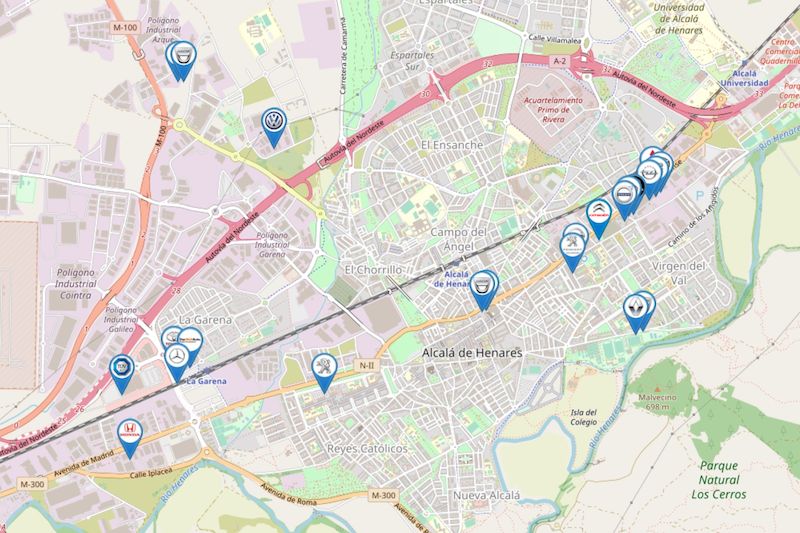 concesionarios corredor del automóvil alcala de henares